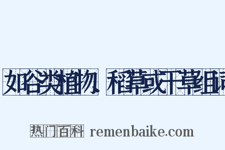 如谷类植物、稻草或干草组词是什么意思的图片
